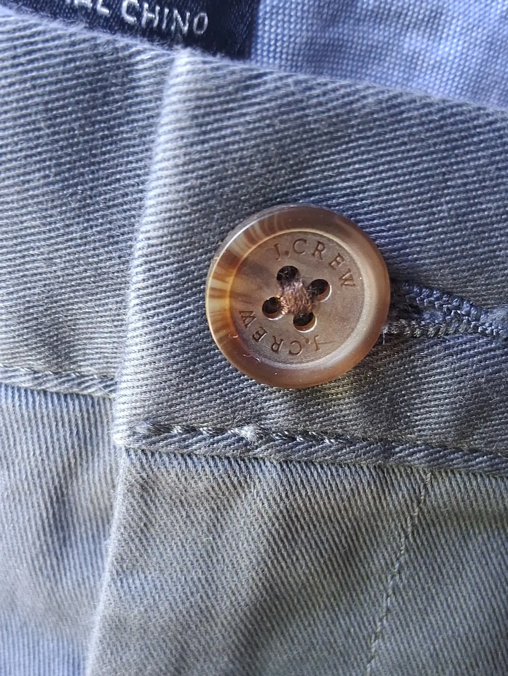 J. Crew Original Chino Slate Blue Straight Chinos 38×32